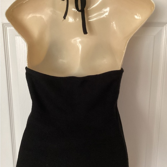 💗 Vintage Le Chateau sequin knit halter Sz M sweater top EUC - Picture 4 of 6